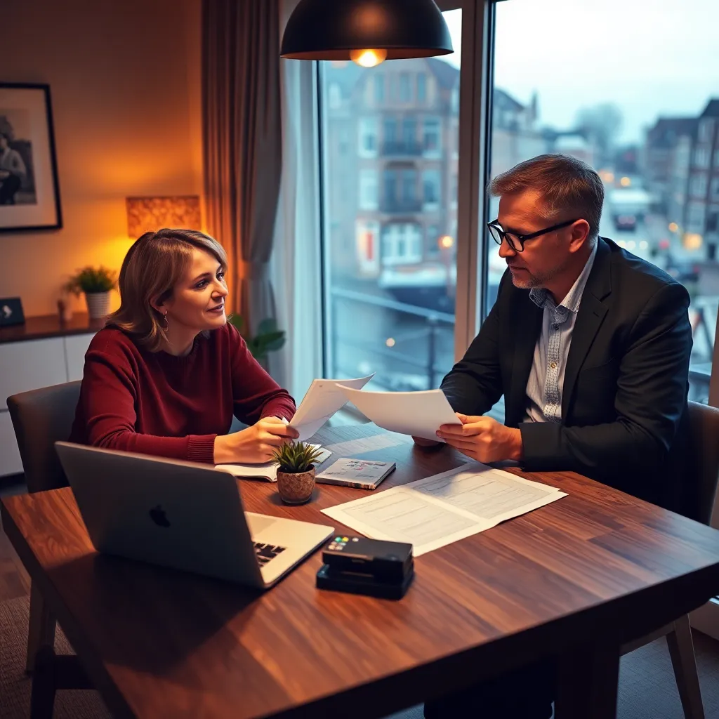 Nederlands stel bespreekt hun financiële doelen voor de toekomst