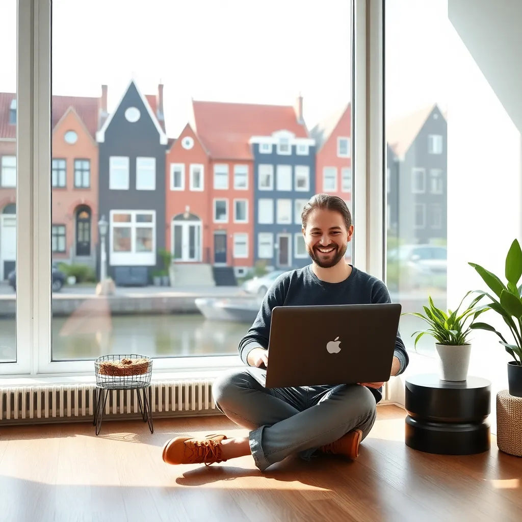 Nederlander geniet van financiële vrijheid in eigen tuin